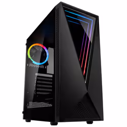 Kolink VOID RGB, Midi Tower, PC, Black, ATX, micro ATX, Mini-ITX, Steel, Mesh, Plastic, Gaming