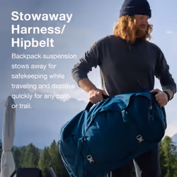 Osprey Farpoint 70L Men's Travel Backpack, Black - Additional view 4
