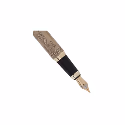 Luxury Chinese House Calligraphy Fountain Pen GreenBronze