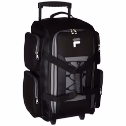 Fila 22"" Lightweight Carry On Rolling Duffel Bag  Black  One Size