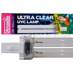 ARCADIA UV BULB GENUINE UVC LAMP FILTER TUBE SPARE ULTRA VIOLET CLEAR FISH POND - Arcadia 13W PLS UV Bulb - single lug