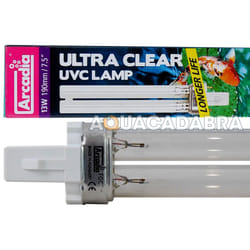 ARCADIA UV BULB GENUINE UVC LAMP FILTER TUBE SPARE ULTRA VIOLET CLEAR FISH POND - Arcadia 13W PLS UV Bulb - single lug