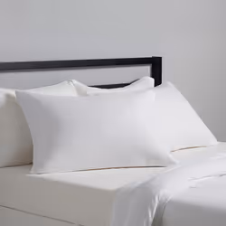 Amazon Basics King Pillow Cases Set of 2 - Lightweight  Super Soft Easy Care Microfiber  Bright White  40"" L x 20"" W  Pillo ...