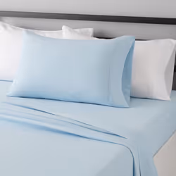 Amazon Basics Lightweight Super Soft Easy Care Microfiber 3-Piece Bed Sheet Set with 14-Inch Deep Pockets  Twin XL  Light Blu ...