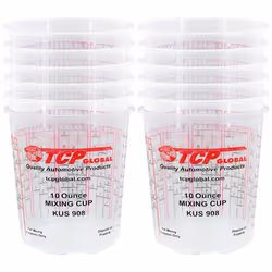 Custom Shop Box of 12 Each  10 Ounce Paint Mixing Cups Cups Have calibrated Mixing ratios on Side of Cup Box of 12 Cups