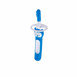 MAM Massaging Baby Toothbrush Gum Cleaner and Massager with Brushy The Bear Character Interactive App for Boys 3+ Months