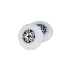 RipStik Casterboard Replacement Wheel Set 76 mm w/ bearings (Silver-Gray/White)