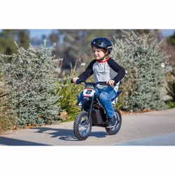 Razor MX125 Dirt Rocket electric scooter 1 seat(s) 13 km/h Blueberry, Chrome, White