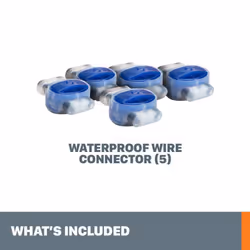WORX WA0198 Landroid 5Piece Outdoor Rated Wire Connectors  Blue