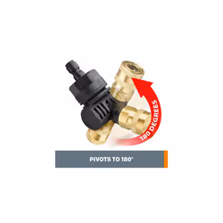 WORX WA4039 Hydroshot Pivoting Quick-Connect Adapter, Black