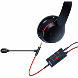 PS4/XB1/Switch/PC dreamGEAR Boomchat Microphone (Red/Black)