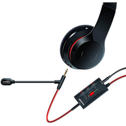 PS4/XB1/Switch/PC dreamGEAR Boomchat Microphone (Red/Black)