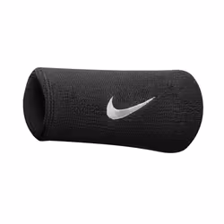 Nike Swoosh Doublewide Wristband - One Size, Black