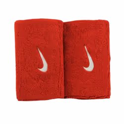 Nike Swoosh Doublewide Wristbands (Varsity Red/White  OSFM)