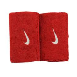 Nike Swoosh Doublewide Wristbands (Varsity Red/White  OSFM)