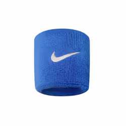 Nike Swoosh Wristband - One Size, Blue/White