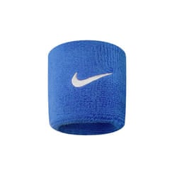 Nike Swoosh Wristband - One Size, Blue/White