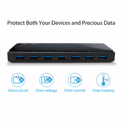 TP-Link UH720 USB 3.2 Gen 1 (3.1 Gen 1) Micro-B 5000 Mbit/s Black - Additional view 4