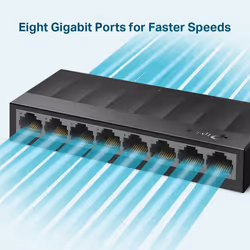 TP-Link LS1008G network switch Unmanaged Gigabit Ethernet (10/100/1000) Black