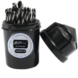 Champion Cutting Tool Brute Platinum TwisterXL5 29 Piece 11612 x 64ths HSS Jobber Drill Bit Set135 Deg Split Point  Wat