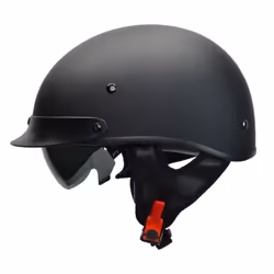 Vega Helmets Warrior Motorcycle Half Helmet with Sunshield for Men Wo