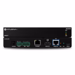 Atlona AT-OPUS-RX, 18 Gbit/s, 4096 x 2160 pixels, TOSLINK, DTS, LPCM, PCM, 4:2:2, 4:4:4, 4:2:0, Black