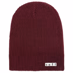 NEFF mens Daily Beanie  Warm  Slouchy  Soft Headwear Beanie Hat  Maroon  One Size US