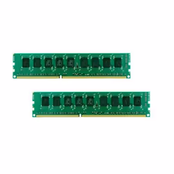 Synology RAMEC1600DDR3-2GBX2, 4 GB, 2 x 2 GB, DDR3, 1600 MHz, 240-pin DIMM, Green