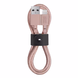 Native Union BELT Cable - 4ft Ultra-Strong Reinforced [Apple MFi Certified] Lightning to USB Charging Cable with Leather Stra ...