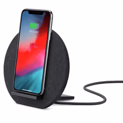 Native Union DOCK-WL-FB-GRY-AP mobile device charger Smartphone Black USB Wireless charging Fast charging Indoor