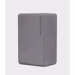 Manduka 451012020, Grey, Ethylene-vinyl acetate (EVA) foam, 101.6 mm, 152.4 mm, 228.6 mm, 453.6 g