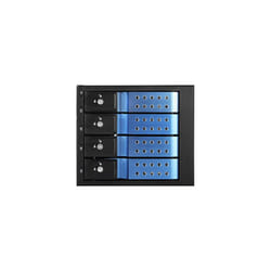 iStarUSA i-Star BPN-DE340HD-BLUE Trayless 3X 5.25 to 4X 3.5 12Gb/s HDD Hot-swap Rack