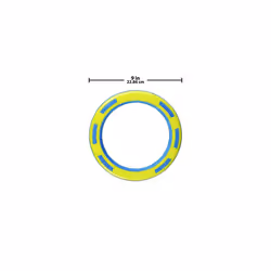 Nerf Dog Rubber & Foam Ring Dog Toy, Flying Disc, Lightweight, Durable and Water Resistant, 9 Inch Diameter, for Medium/Large Breeds, Single Unit, Blu