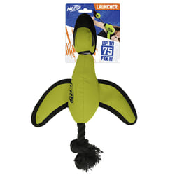 Nerf Dog Large Nylon Launching Duck  Green