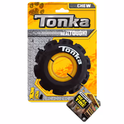 Tonka Seismic Tread Dog Toy with Interactive Feeder  Lightweight  Durable and Water Resistant  4 Inches  for MediumLarge Bree ...