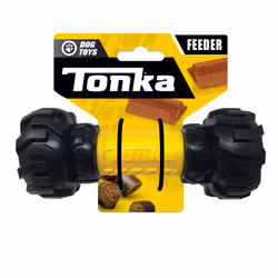 Tonka Axle Tread Dog Toy with Interactive Feeder, Lightweight, Durable and Water Resistant, 7 Inches, for Medium/Large Breeds ...