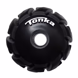 Tonka Mega Tread Ball Treat Holder Dog Toy, Lightweight, Durable and Water Resistant, 3 Inches, for Small/Medium/Large Breeds, Single Unit, Black