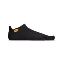 Vibram FiveFingers Athletic No Show Toe Adult Sport Socks 1 Pair Black - Black, Up to UK 4