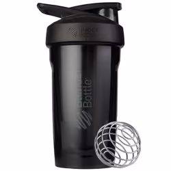 Strada Shaker Cup Perfect for Protein Shakes and Pre Workout, 680ml, Black