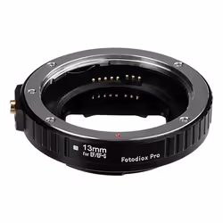 Fotodiox Pro Auto Macro Extension Tube 13mm Section - for Canon EOS EF/EF-s Lenses for Extreme Close-up with Auto-Exposure a ...