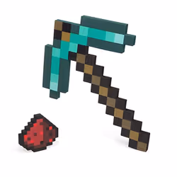 Minecraft Diamond Pickaxe and Redstone Dust Adventure Kit