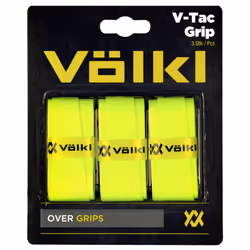 Volkl V-Tac Tennis Overgrip-Pack of 3 (Neon Yellow)