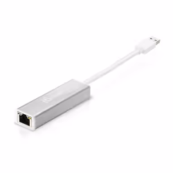 j5create JUE130 USB™ 3.0 Gigabit Ethernet Adapter, Silver and White