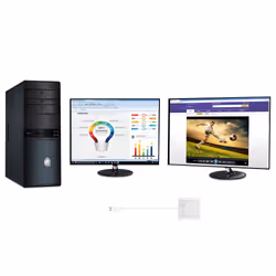 j5create JUA365 USB™ 3.0 to Dual HDMI Multi-Monitor Adapter, Silver - Additional view 6