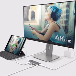 j5create JCD383 USB-C™ 9-in-1 Multi Adapter, Silver and White - Additional view 6