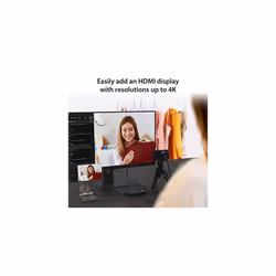 Video Capture Card with PD 60W Pass-Through Charging, Built-in Multi-Function hub, Suitable for Streaming, Live Broadcasting, Video Conference,