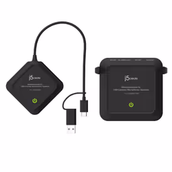 j5create JVW120 Wireless Extender for USB™ Cameras / Microphones / Speakers, Black - Additional view 5