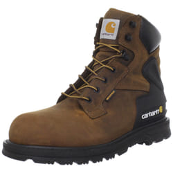 Carhartt mens Cmw6220 6"" Leather Waterproof Breathable Safety Toe Wor