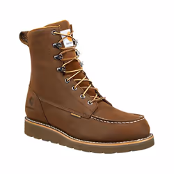 Carhartt Men's Waterproof 8"" Moc Soft Toe Wedge Boot  Chocolate Brown