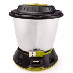 Goal Zero Lighthouse Core Li-ion NMC, Battery powered camping lantern, Black, White, 430 lm, LED, AC, Battery, USB